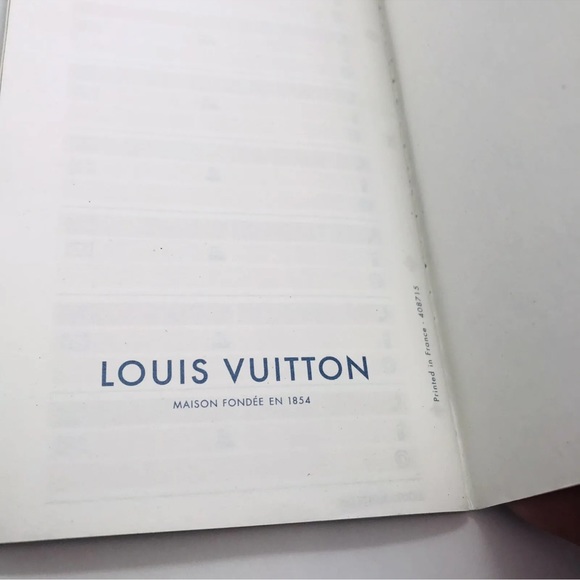 LOUIS VUITTON ADDRESS BOOK REPERTOIRE FRANCE PARIS BROWN DESIGNER UNUSED - Picture 5 of 5